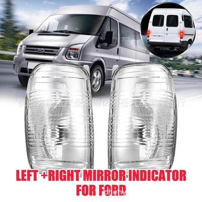 Coque de lampe transparente compatible pour les clignotants de rétroviseur et latéraux Ford Transit MK8 (Paire gauche et droite)