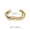 Trendy Big Cuff Bangles Bracelets Women Vintage Statement Plastic Geometric Open Bangle Hip Hop Punk Gold Silver Color Jewelry