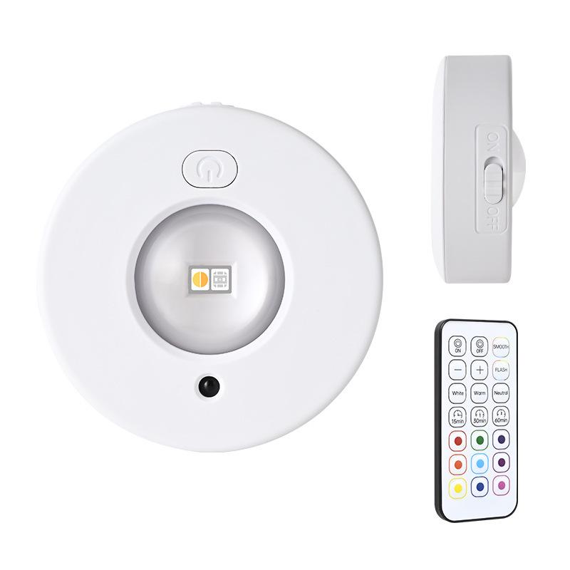 Cross-border LED Rechargeable Cat's Eye Cabinet Light with Remote Control, Magnetic Mount, and RGB Options