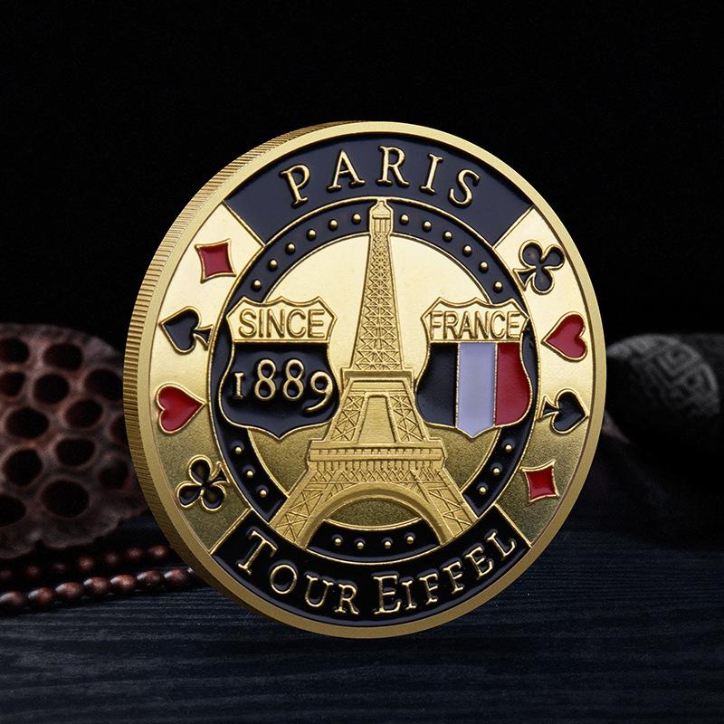 

Challenge Coins Пам’ятні монети King Лас-Вегас Покерні фішки Lucky Card Holder Collection Coins