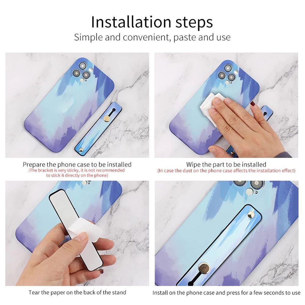 Push and Pull Phone Finger Grip Mobile Phone Holders Phone Finger Strap Telescopic Bracket