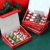 12Pcs Set Christmas Candles, Santa Claus, Tree, Snowman, Carnival, Romantic Ornaments, Candlelight Dinner, Christmas Painted