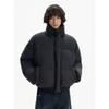 Blaexit American-Style Cleanfit Quilted Short Cotton Jacket for Men, Winter Fleece-Lined Thick Coat, Warm Puffer Jacket