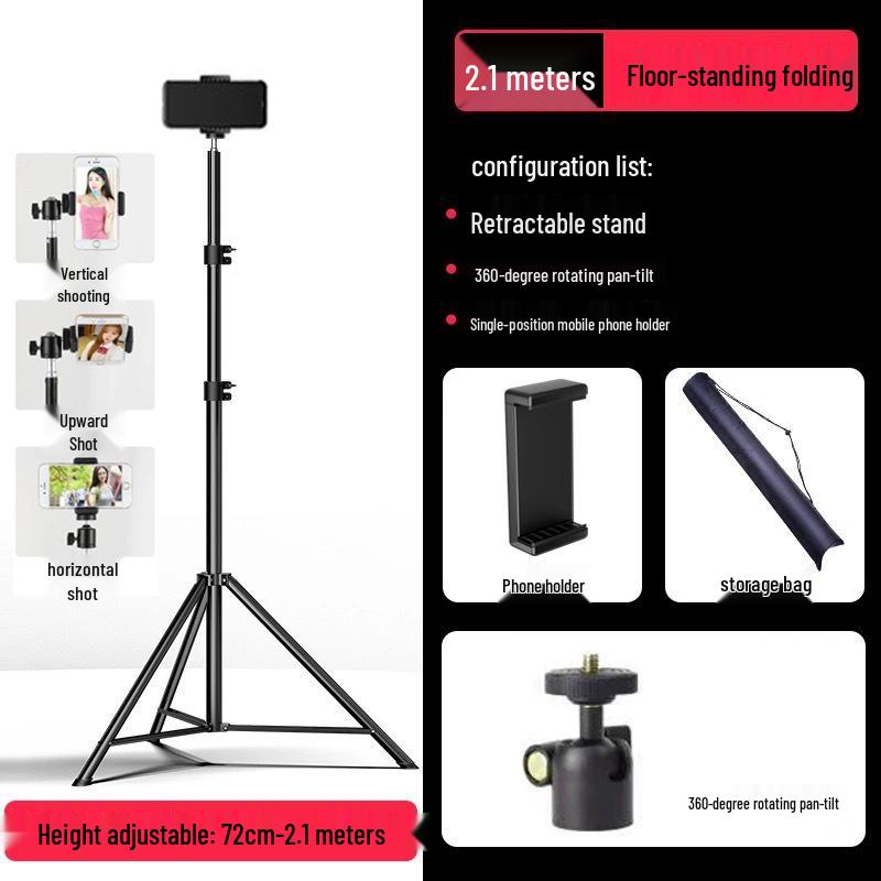 Universal Multi-Functional Anti-Shake Tripod for Mobile Photography & Live Streaming