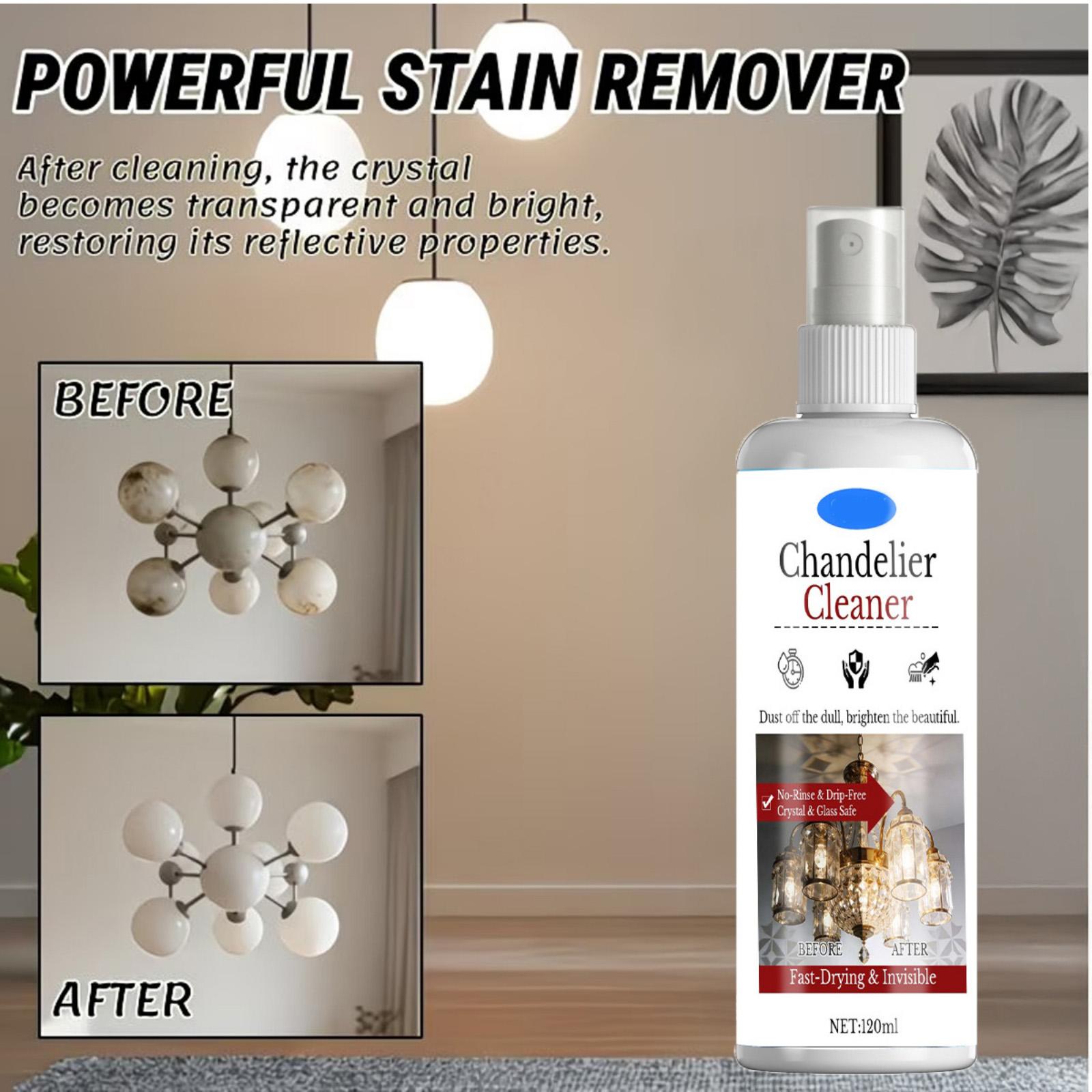 

120ml Crystal Lamp Cleaner Pendant Lamp No Disassembly And Cleaning, Dusts Removal, Scale Removal, Stain Removal Cleaner One Size