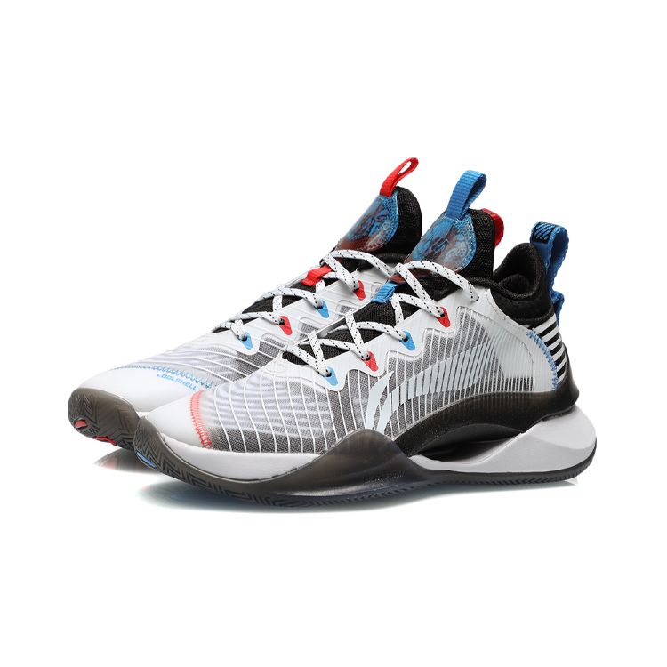 Li Ning Youth Lingren I Team Comfortable Versatile Non-Slip Shock Absorbing Durable Support Lightweight Mid-Top Basketball Shoes YKBR038-7