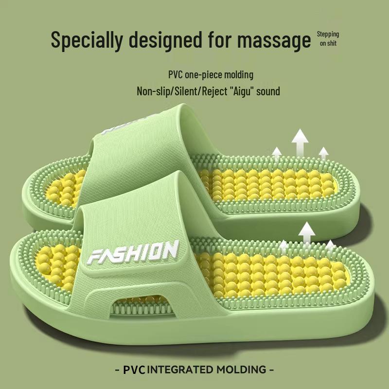 Women's Acupoint Massage Slippers 2026 - Non-Slip Indoor Sandals for Shower and Bath