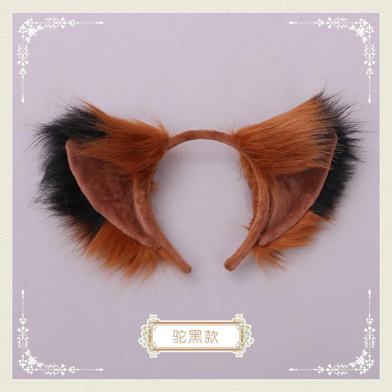 Fluffy Fox Ears Headband Cosplay Accessory Halloween Party Costume Women Men Cute Animal Ear Hair Band