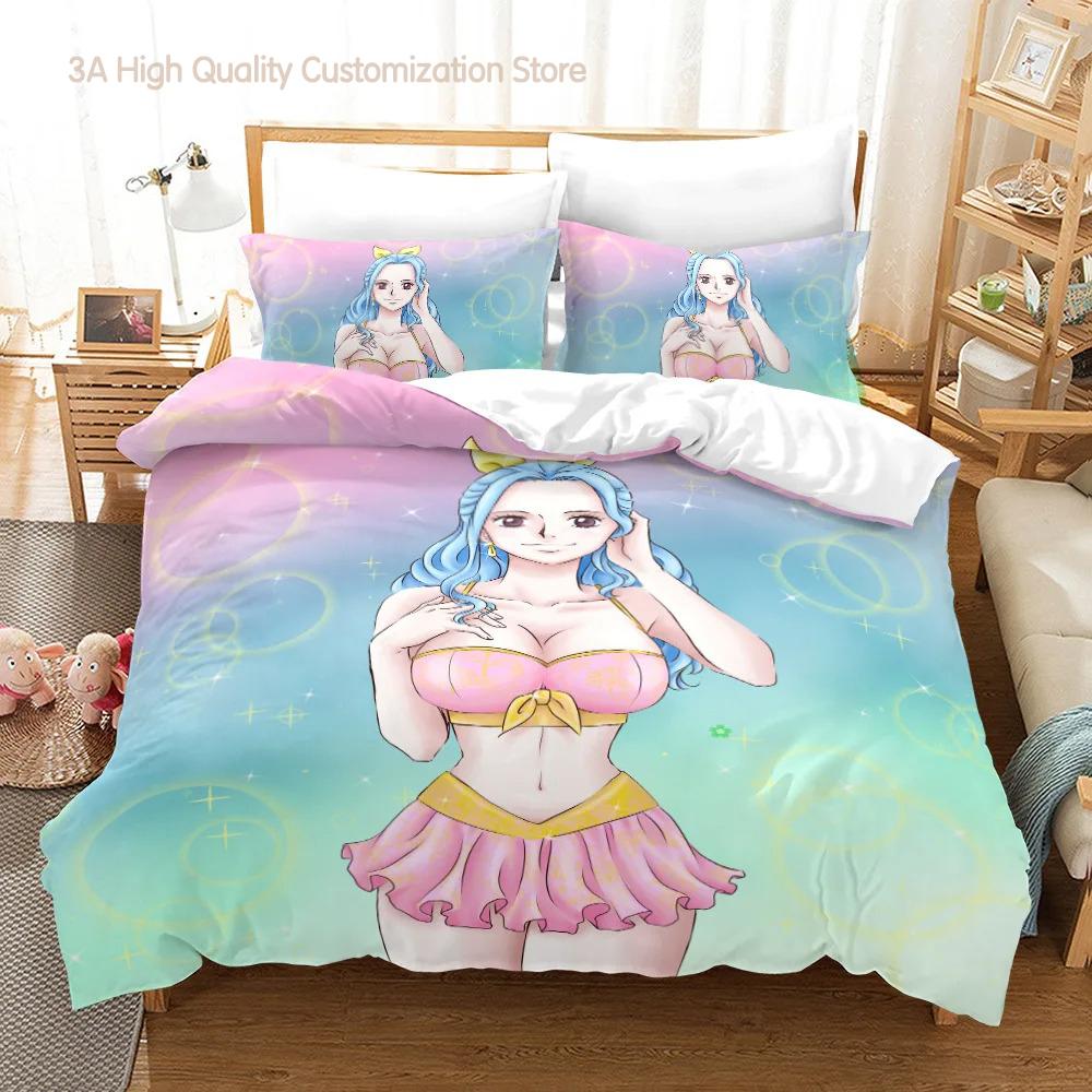 Boa Hancock Sängkläder Set Enkel Twin Full Queen King Size Queen Kejsarinna Sängset Aldult Pojkar Sovrum Påslakanset 3D-tryck 013