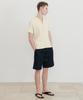 SSIN AND LEE Lounge Half Knit Polo Shirt Cream