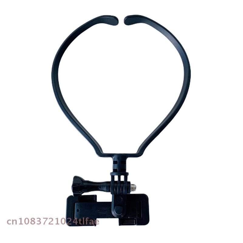 Universal Hanging Wearable Neck Brace Lazy Phone Landscape/portrait Stand Sports Camera Bracket 1 Pcs