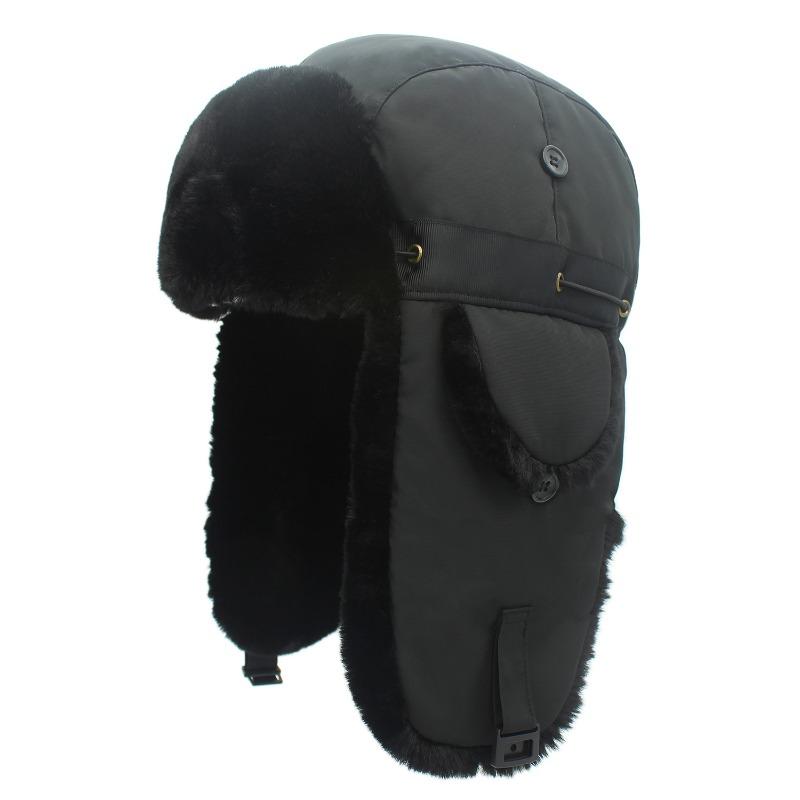 Fleece Cold-proof Hat Autumn and Winter Imitation Rabbit Fur Thickened Warm Ear Protection Hat Cycling Ski Hat Men