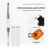 Nail Art Multifunction Double-Head Gel Pen: Quick Extension, Light Therapy, Pick-Up, Carving, Embossing Tools for Salon