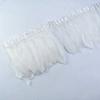 1Meter Colored Goose Feathers Trims Real Geese Feather Trim Tassel Fringe Ribbon White Black Feather Crafts Clothes Accessories