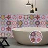 Retro Painted Tile Sticker Kitchen Oil-proof Wall Stickers Bathroom Waterproof Floor Stickers Stairs Stickers