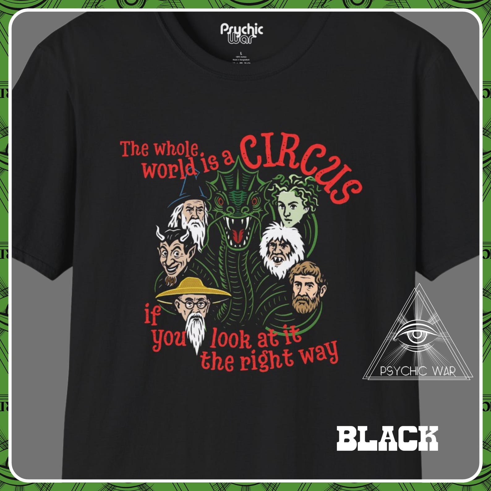 The 7 Faces of Dr Lao Movie T-Shirt Vintage Classic Film Western Comedy Monsters Cryptid Medusa God Goddess Pagan Folklore Circus S