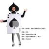 Halloween costumes, April adult Alice in Wonderland, stage performances, playing cards, hearts and hearts costumes