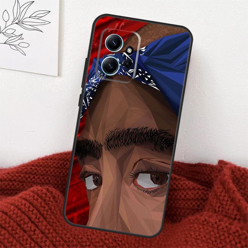 Rapper T-Tupac Shakur Case For Xiaomi Redmi Note 13 10 11 12 14 15 Pro Plus Cover For Redmi 15 15C 14C 10C 12C 13C