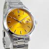 Salvatore Marra Men's Watch with Date Calendar, 5 ATM Water Resistance, Stainless Steel Bracelet [Official Japanese Product] (No. 6, Yellow)
