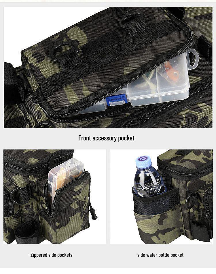 A1R Waterproof Outdoor Fishing Shoulder Bag with Rod Holder