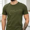 Minimalist Guitar Graphic T Shirt Abstract Line Art Music Print Unisex Soft Cotton Crew Neck Short Sleeve Trendy Casual Tops