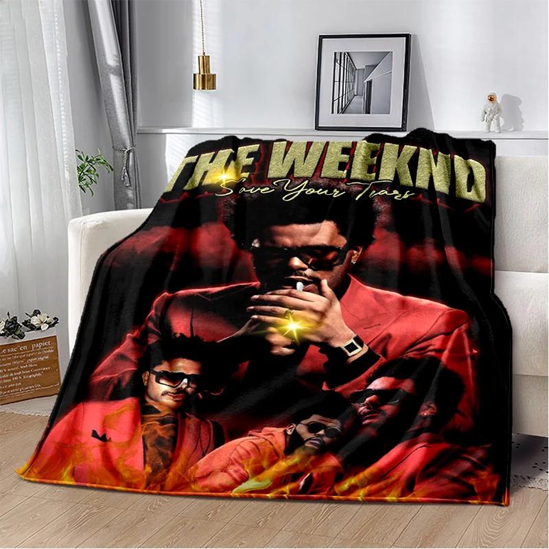 3D THE WEEKND,XO Alternative R&B Abel Tesfaye Flannel Blanket,Soft Throw Blanket for Home Bedroom Bed Sofa Travel Cover Kid Gift