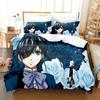 Nuevo Anime Black Butler Ropa de Cama Genial Sebastian Ciel Dakimakura Juego de Ropa de Cama Funda de Edredón para Adultos Individual Doble Cubierta de Cama de Microfibra