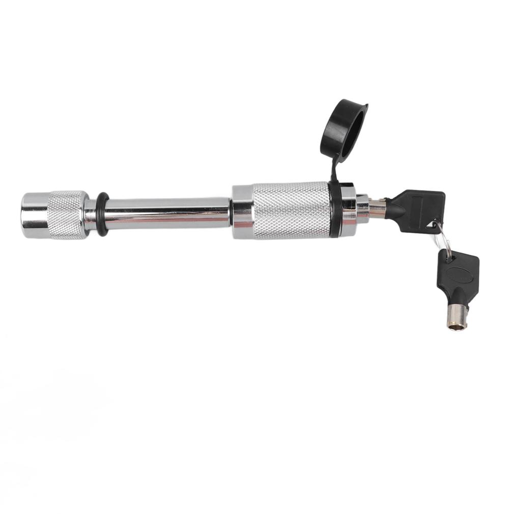 Tow Hitch Receiver Lock White Car Trailer Off Road Vehicle Truck Hitch Pin Key Lock