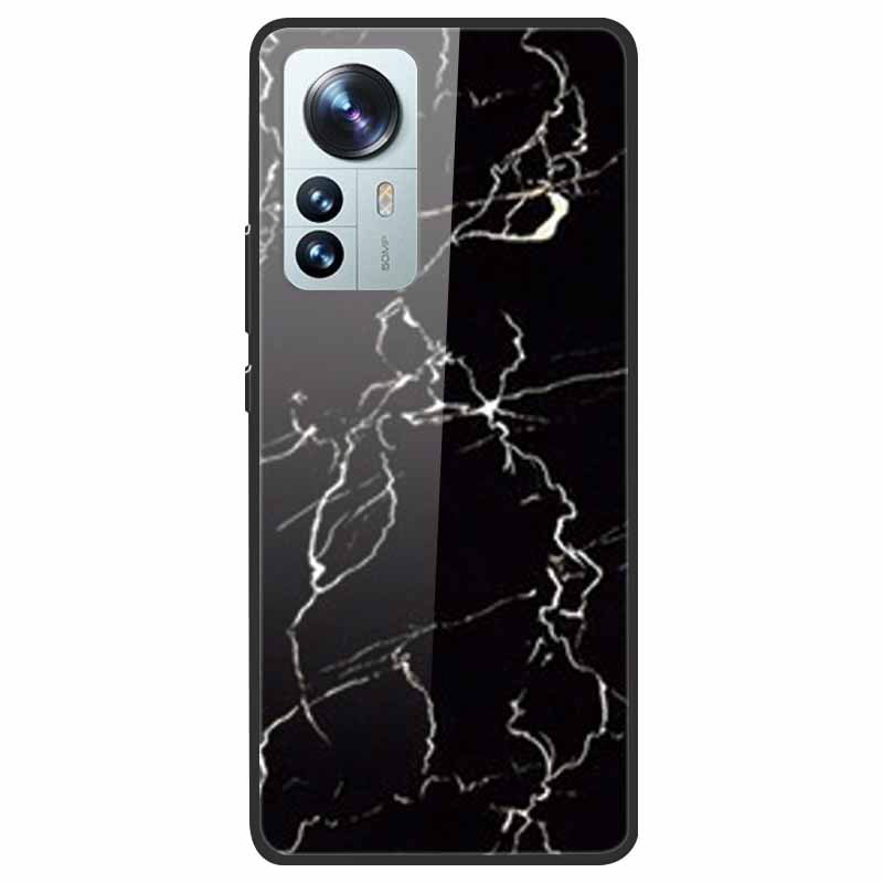 Tempered Glass Case For Xiaomi 12 Pro Cover Hard Shockproof Cases for Xiaomi Mi 12X 12 Lite Pro Funda 12Pro Coque Luxury Wolf