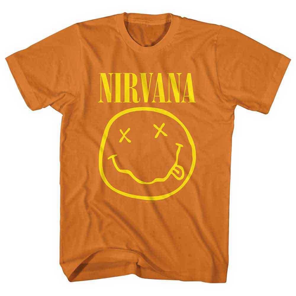 

** NIRVANA HAPPY F ace (Orange) Child Size Children’s T-shirt ** XL