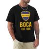 Boca Juniors T-Shirt Summer Top Vintage T Shirts Baggy Shirts Blue Archive Mens Vintage T Shirts