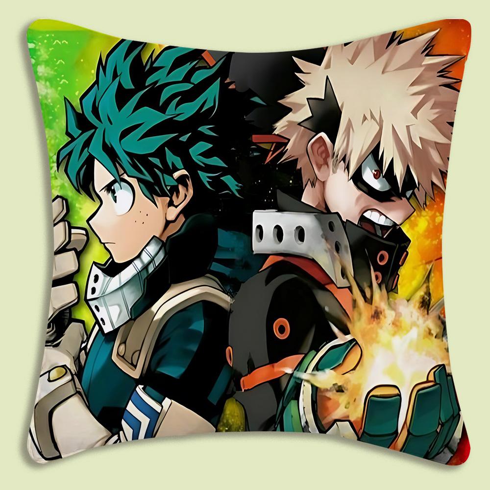 Anime Hunter x Hunter Pillow Covers Cartoon Sofa Decorative Home Doublesided Printing Short Plush Cute Cushion Cover