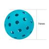 High Visibility 74mm Pickleball Good Performance 40 Holes Pickleball  Outdoor Courts