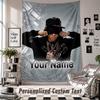 Wall Hanging Tapestry With Custom Name & Text, Central Cee Decorative Tapestry For Bedroom