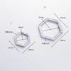Metal Hexagon One-Touch Keyring Hook Key Holder Material Accessory