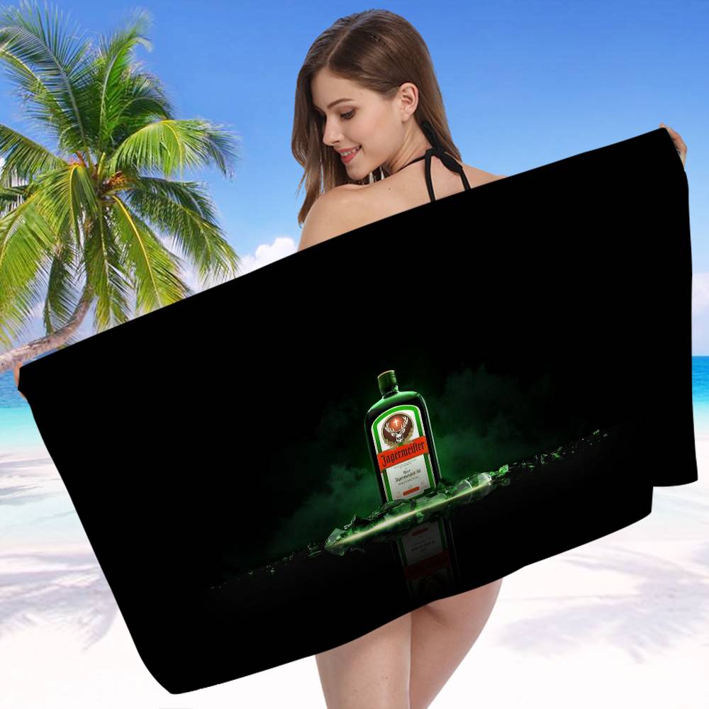 J-Jägermeister Mikrofaser Strandtuch Saugfähig Schnelltrocknend Weich Yoga Schwimmen Resort Bergsteigen Handtuch