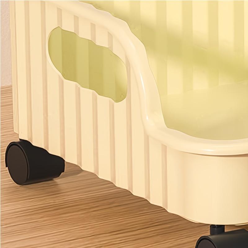 1pc Removable Organiser with Wheels - Ideal for Organising Books and Documents, Easy To Move Storage Basket