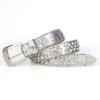 Ladies Cross European And American Rhinestone Inlaid Belt Punk Hip Hop Belt Yk2 Street Waist