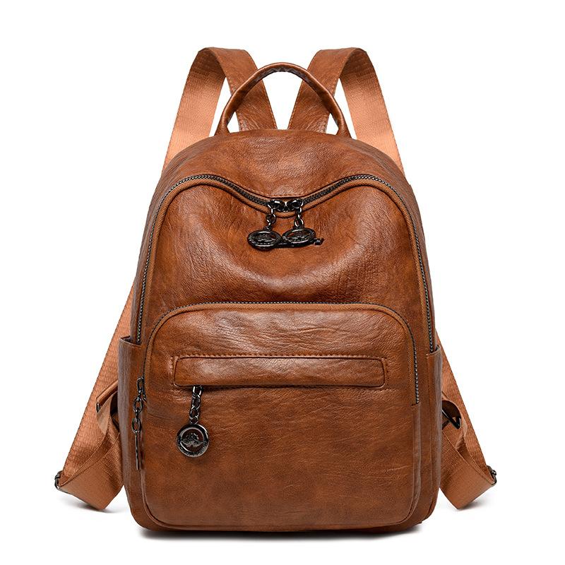 

Trendy and Fashionable Ladies Backpack, Versatile Women s Bag, Simple Backpack коричневий