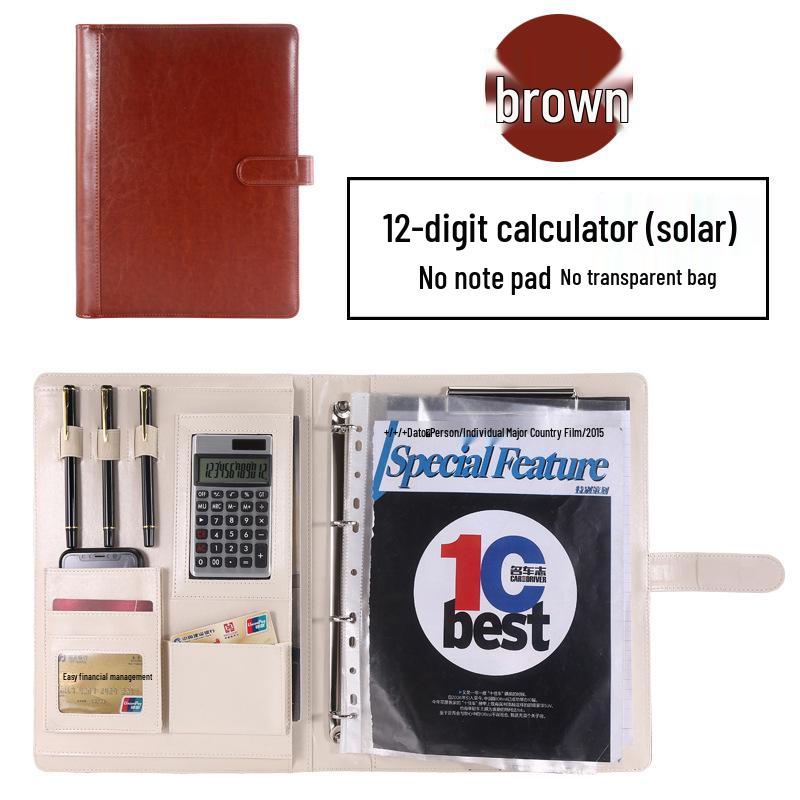 Manufacturer A4 Manager Zippered Business Ring Binder & Clipboard