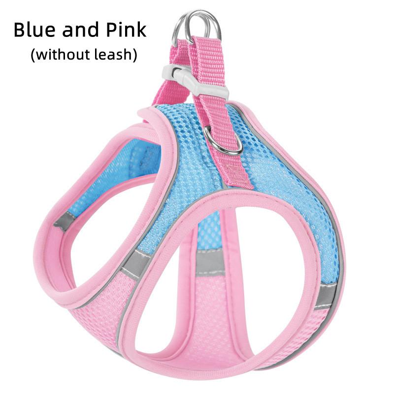 1Pc Cat Dog Harness Vest Chest Rope Set Reflective Breathable Adjustable Outdoor Walking Pet Harness for Small Medium Dogs