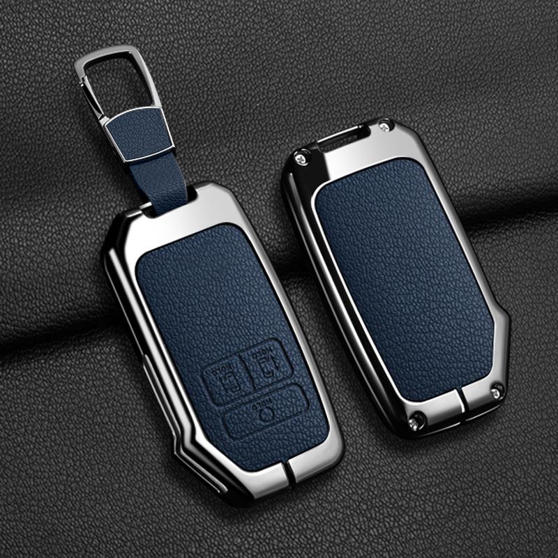 7-button zinc alloy car key case, suitable for Kia K5 K3 K4 Sportage Carnival Sedona car key protection case keychain accessorie