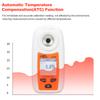 LCD Digital Refractometer Portable Handheld Refractometer ATC Sugar Percent Tester Sugar Concentration Detector Sugar Solution Content Test Tool Sacch