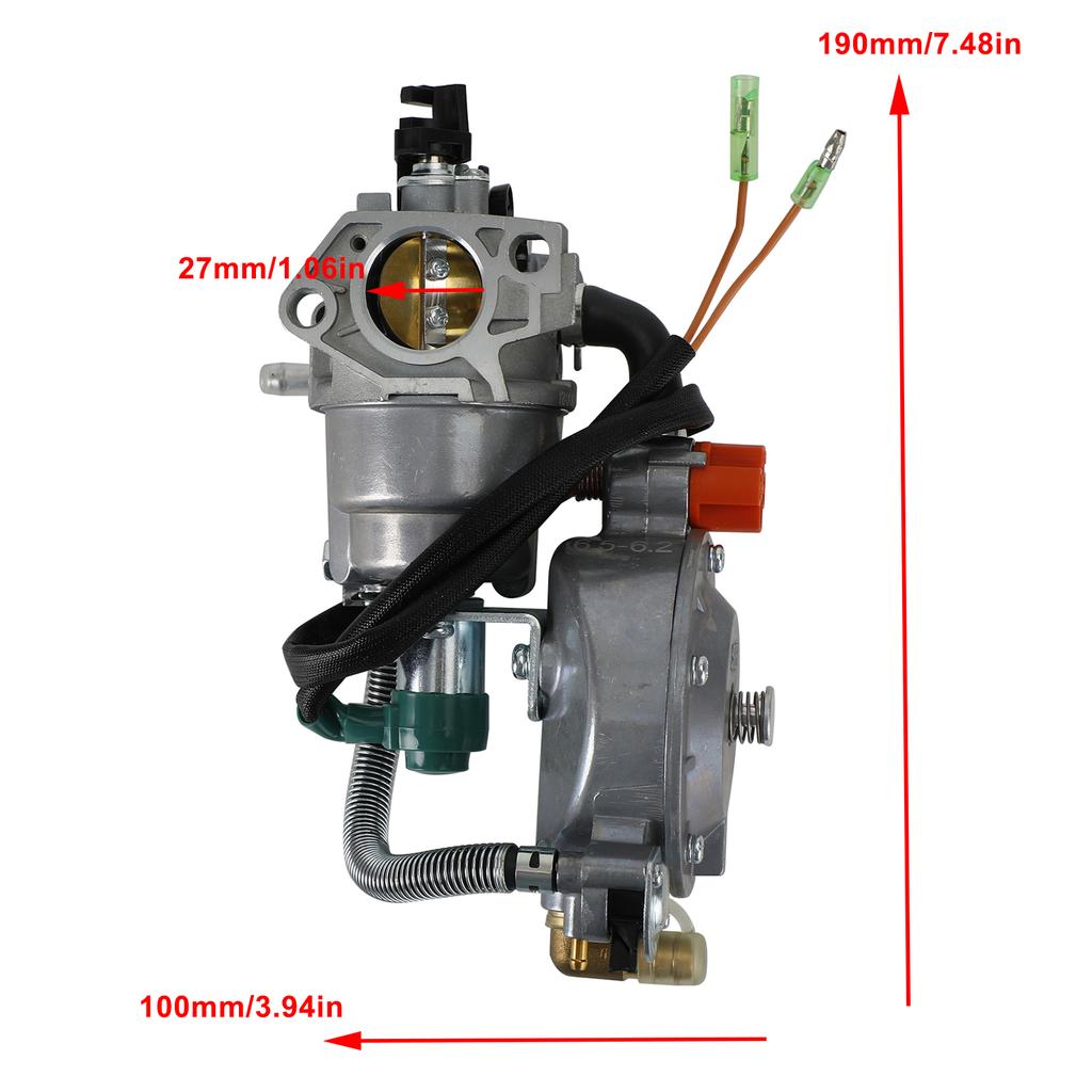 LPG NG Dual Fuel Carburetor For Harbor Freight Predator 6500 5500 8250 Generator