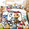 Toca Life Bettwäsche-Set Einzelbett Twin Full Queen King Size Bettwäsche-Set Aldult Kinderzimmer Bettbezug-Sets 3D-Druck Kawaii Anime