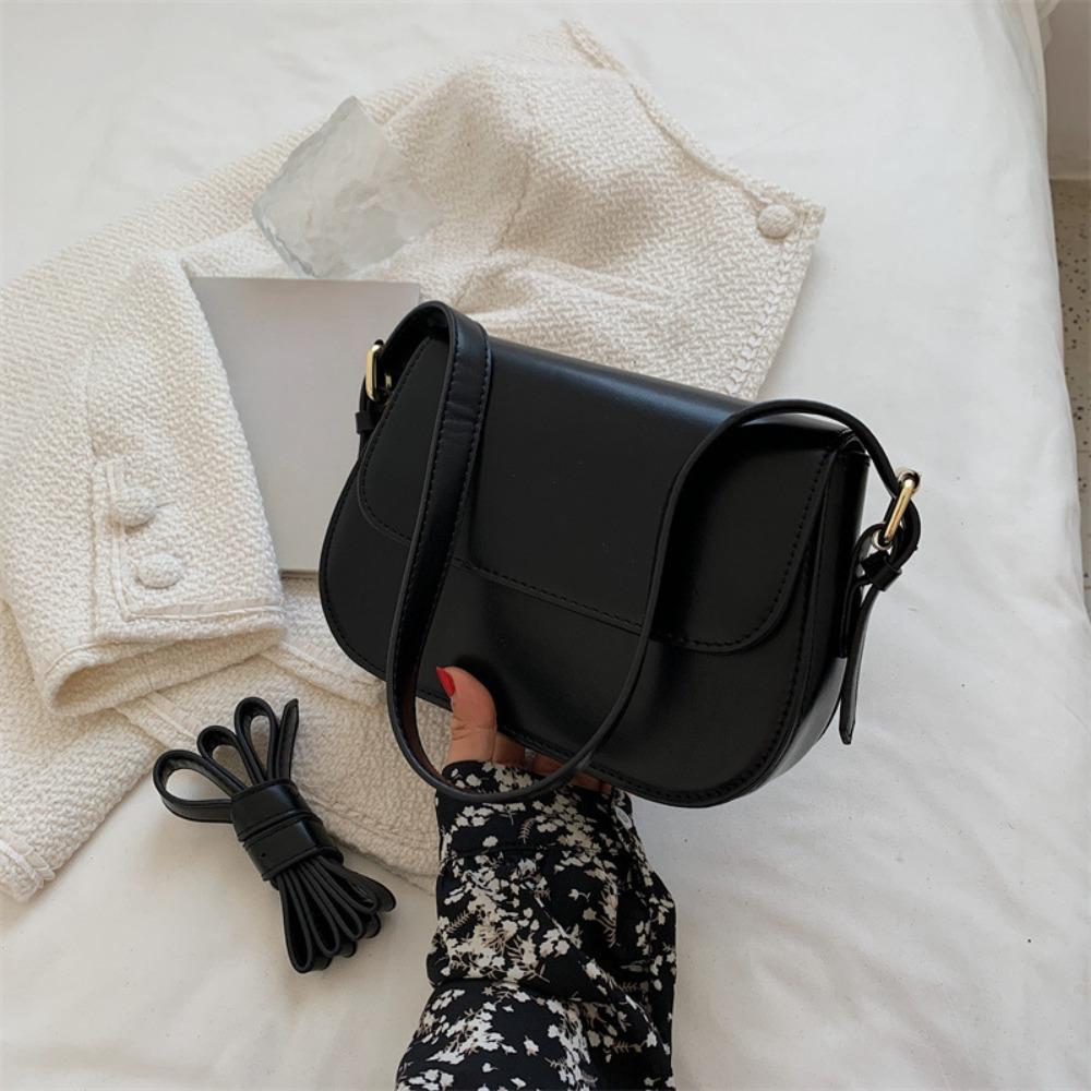 Korean Style PU Shoulder Bag Square Women Crossbody Bag Casual Flap Crossbody Shoulder Bag  Girl