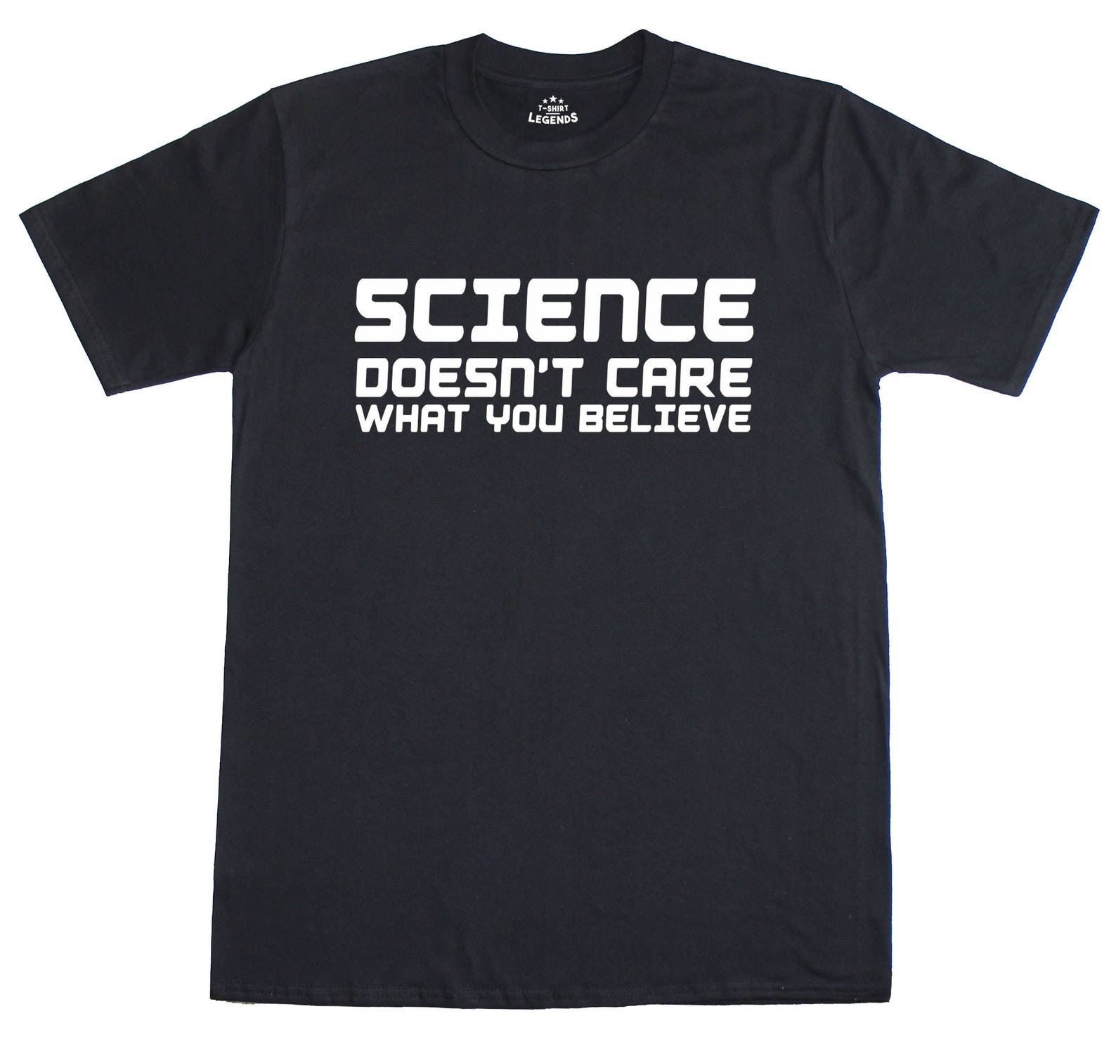 Science Doesn t Care Funny Geeky Mens Regular Fit Cotton T-Shirt S