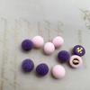 10 teile/los Schöne Pile Beschichtung Tasten 10mm Kleine Pilz Kunststoff Schaft Taste Winter Kleidung Nähen Zubehör