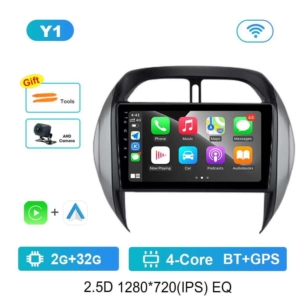 Android OS Car Radio Multimedia Player 9'' for TOYOTA RAV4 2003 - 2005 DSP Stereo 4G WiFi BT Navi GPS QLED Screen Cooling Fan