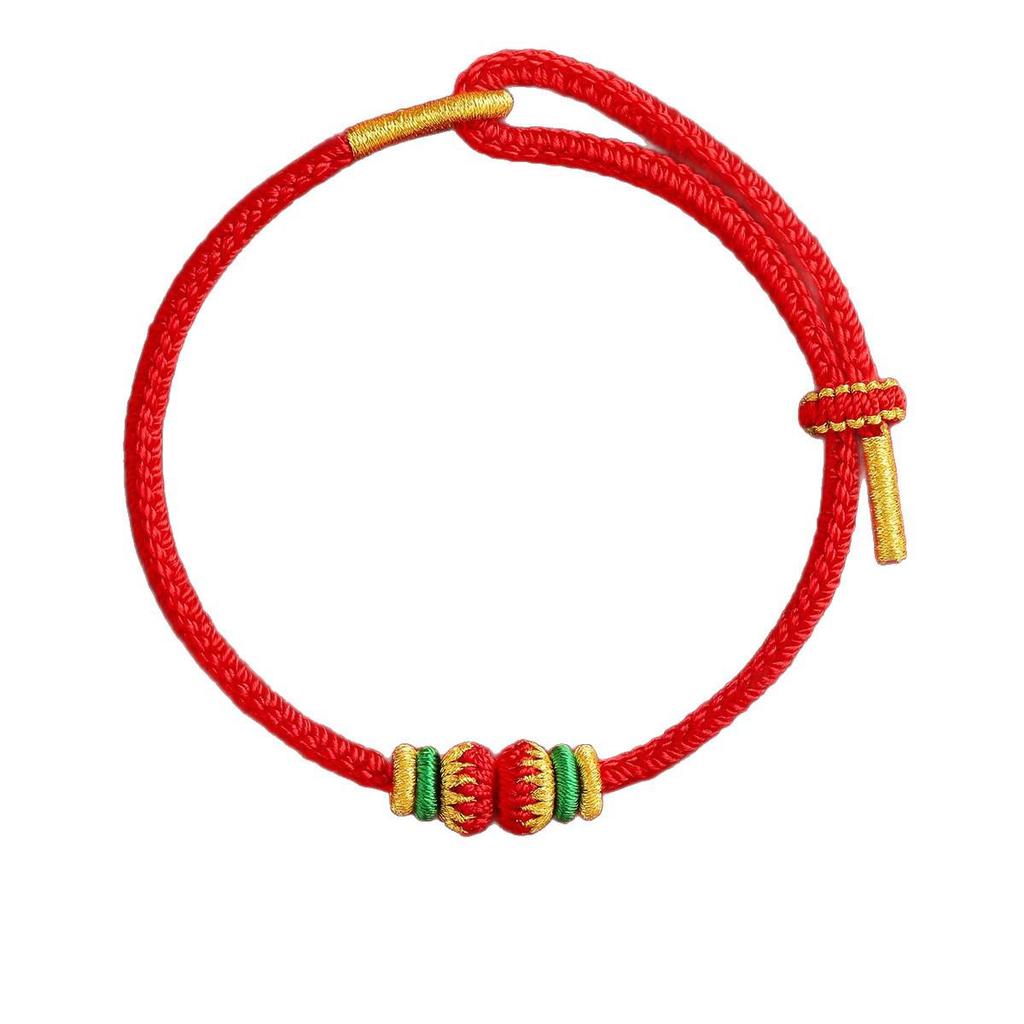2026 Tai Sui Red Rope Bracelet for Year of the Horse - Unisex Woven Cord Gift